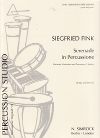 Fink Serenade In Percussione Clar, Db & Perc Trio Sheet Music Songbook