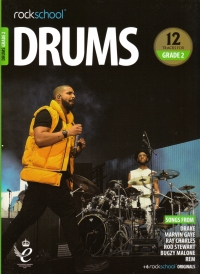 Rockschool Drums 2018-2024 Grade 2 + Online Sheet Music Songbook