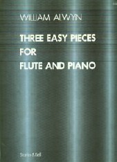 Alwyn Three Easy Pieces Flute Sheet Music Songbook