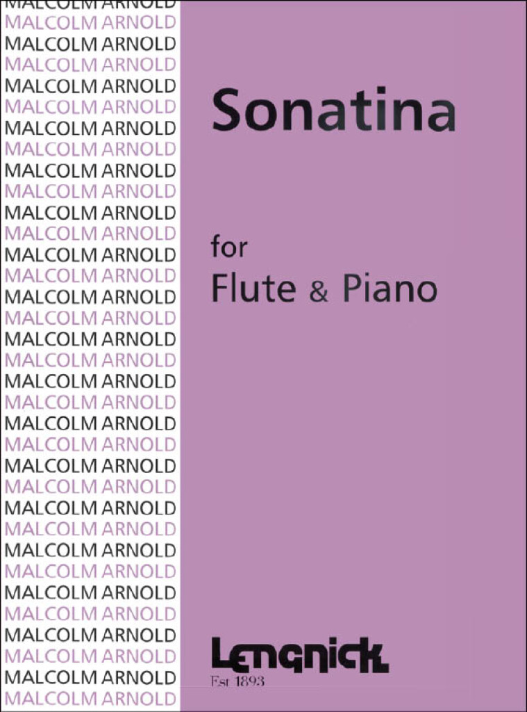 Arnold Sonatina Op19 Flute & Piano Sheet Music Songbook
