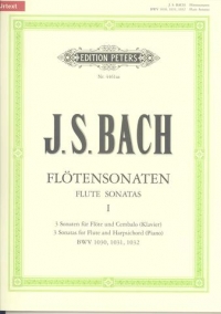 Bach Sonatas (6) Book 1 (1-3) Hampe Urtext Flute Sheet Music Songbook