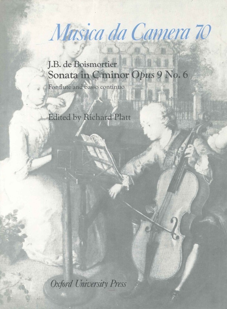 Boismortier Sonata Op9 No 6 Cmin Flute Sheet Music Songbook