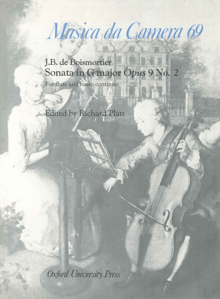 Boismortier Sonata Op9 No 2 G Flute Sheet Music Songbook