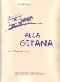 Dukas Alla Gitana Flute & Piano Sheet Music Songbook