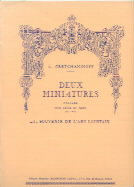 Gretchaninoff Deux Miniatures Op145 Flute Sheet Music Songbook