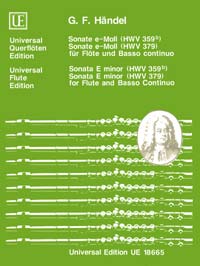 Handel Sonata Emin(hwv359b) & Sonata Emin (hwv379) Sheet Music Songbook