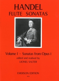 Handel Sonatas Vol 1 Op1 Flute & Piano Sheet Music Songbook