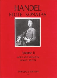 Handel Sonatas Vol 2 Flute & Pf Sheet Music Songbook