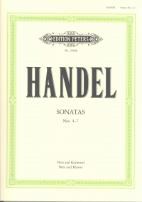 Handel Sonatas Vol 2 4-7 Schwedler Flute Sheet Music Songbook