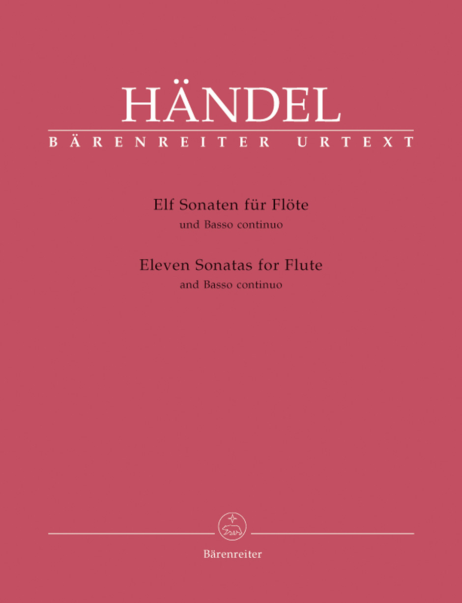 Handel Sonatas (11) Flute & Figured Bass Sheet Music Songbook