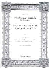 Hotteterre Ornamented Airs & Brunettes Flute Sheet Music Songbook
