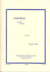 Ibert Concerto Flute & Piano Sheet Music Songbook