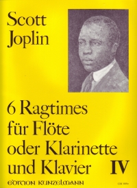 Joplin Ragtimes (6) Book 4 Flute Or Clarinet Sheet Music Songbook