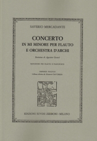 Mercadante Concerto Emin Flute & Orchestra Piano Sheet Music Songbook