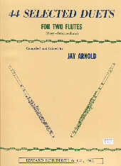 44 Selected Duets Flute Arnold Sheet Music Songbook
