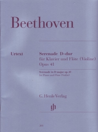 Beethoven Serenade Op41 Flute Sheet Music Songbook