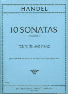 Handel Sonatas (10) Vol 1 Rampal Flute Sheet Music Songbook