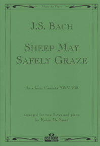 Bach Sheep May Safely Graze Flute Duets & Piano Sheet Music Songbook