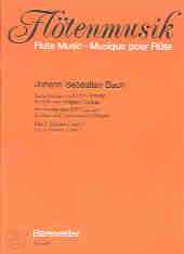 Bach Sonatas (6) Vol 1 Nos 1-2 Bwv525-530 Flute Sheet Music Songbook