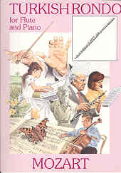 Mozart Turkish Rondo Flute & Piano Sheet Music Songbook