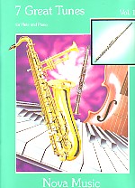7 Great Tunes Flute & Piano Sheet Music Songbook