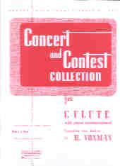 Concert & Contest Collection Flute Solo Part Sheet Music Songbook