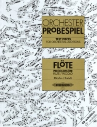 Test Pieces For Orchestral Auditions Flute Sheet Music Songbook