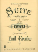 Kronke Suite In Ancient Style Op81 Flute Sheet Music Songbook