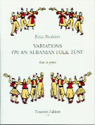 Ibrahimi Variations On An Albanian Folk-tune Flute Sheet Music Songbook