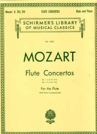Mozart Concertos (2) K313 G & K314 D Flute Sheet Music Songbook