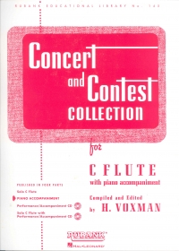 Concert & Contest Collection Flute Piano Accomps Sheet Music Songbook