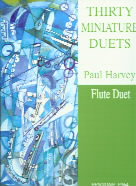 30 Miniature Flute Duets Harvey Sheet Music Songbook