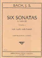 Bach Sonatas (6) Vol 2 Rampal Flute Sheet Music Songbook