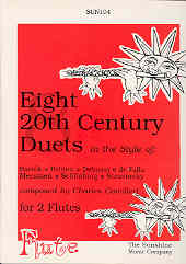 Camilleri Eight 20th Century Duets Flute Sheet Music Songbook