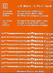 Bach Sonatas (2) Bwv 1020 & Bwv 1031 Flute Sheet Music Songbook