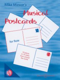 Musical Postcards Mower Flute + Free Cd Sheet Music Songbook
