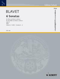 Blavet Sonatas (6) Op2 Vol 2 Nos 4-6 Ruf Fl & Bc Sheet Music Songbook