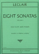 Leclair Sonatas (8) Vol 2 Flute Sheet Music Songbook
