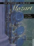 Mozart Wonderful World Of Flute & Piano Sands Sheet Music Songbook
