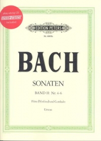 Bach Sonatas (6) Vol 2 Soldan Flute & Piano Bk&cd Sheet Music Songbook