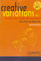 Creative Variations Vol 1 Flute Miles/wilson +cd Sheet Music Songbook