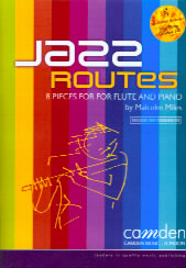 Jazz Routes Flute Miles Book & Cd Sheet Music Songbook