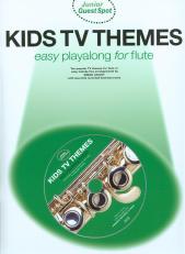Junior Guest Spot Kids Tv Themes Flute Book & Cd Sheet Music Songbook