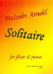 Arnold Solitaire Flute & Piano Sheet Music Songbook