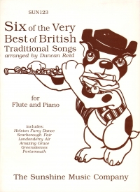 Six Of The Very Best Of British Reid Flute & Piano Sheet Music Songbook