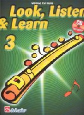 Look Listen & Learn 3 Method For Flute Book & Cd Sheet Music Songbook
