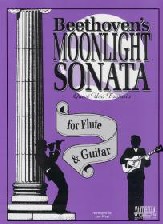 Beethoven Moonlight Sonata Flute & Guitar Sheet Music Songbook