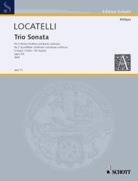 Locatelli Trio Sonata E Op5 No 3 2 Fl/bc Sheet Music Songbook
