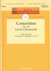 Chaminade Concertino Op107 Flute & Piano Cd Solos Sheet Music Songbook