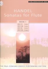 Handel Sonatas Bk 1 Fl(vc)/pf Edmund-davies Bk&cd Sheet Music Songbook